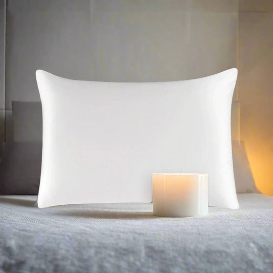 Sleepmazing Ivory 100% Natural Mulberry Silk Pillowcase 22moms - OEKO - TEX Certified - SleepMazing